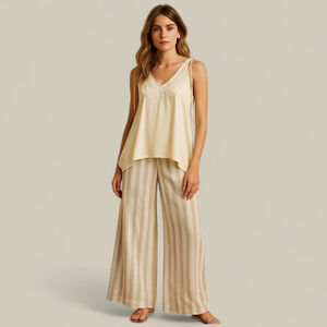 Anthropologie Silk Maeve Afterglow Beaded Embroidered Tunic Top Cream Sz M